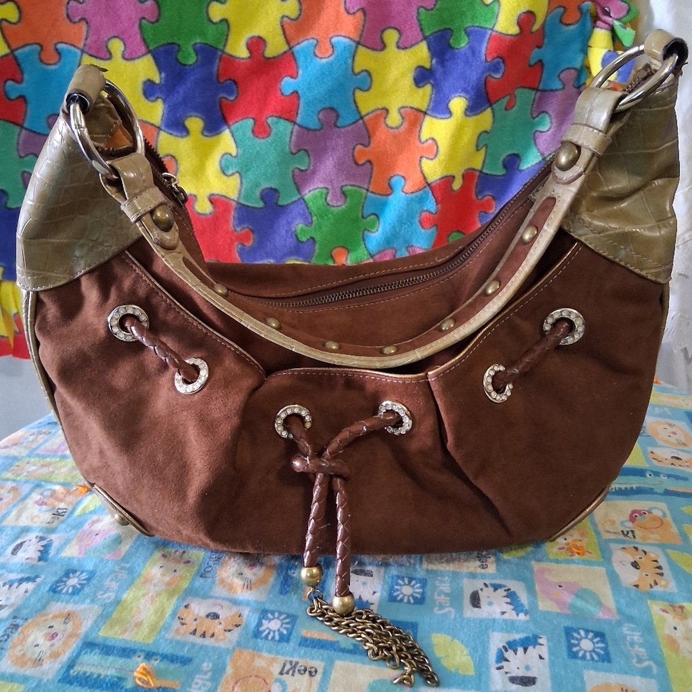 Kathy Van Zeeland hobo shoulder bag